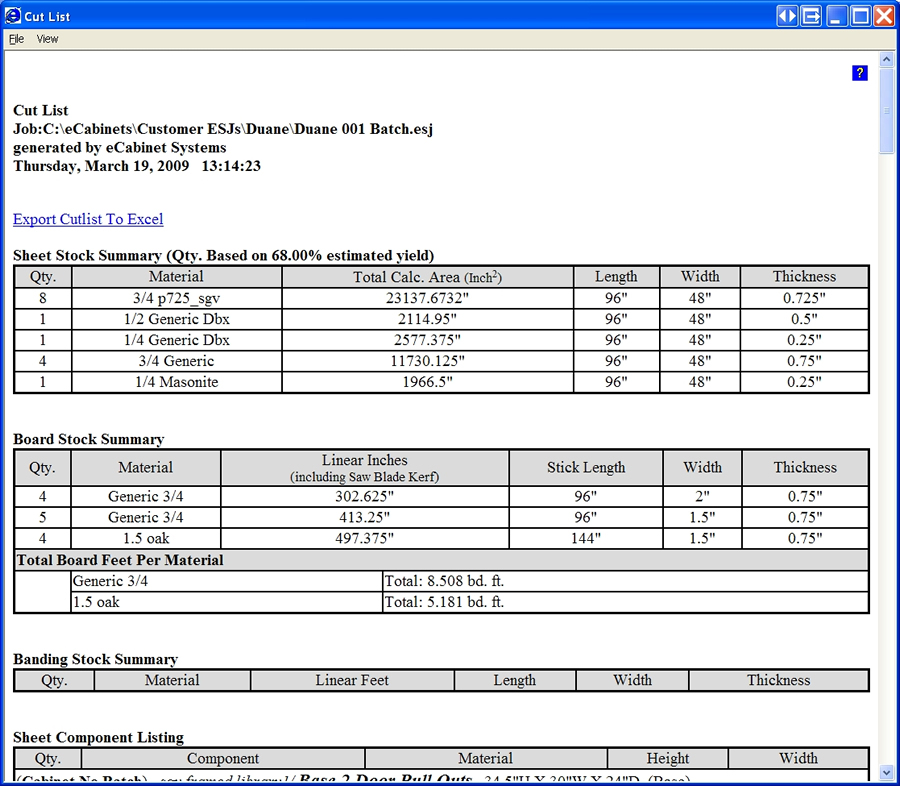 Woodworking Cutlist Software Free Ofwoodworking